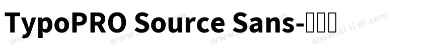TypoPRO Source Sans字体转换